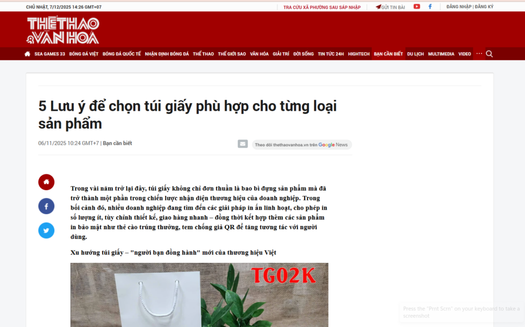 Bao The Thao va Van Hoa